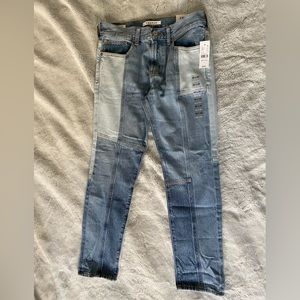 Mens Color Block Denim NWT